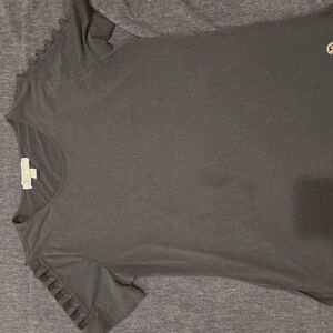 Michael Kors Black Cut Out Sleeve Top